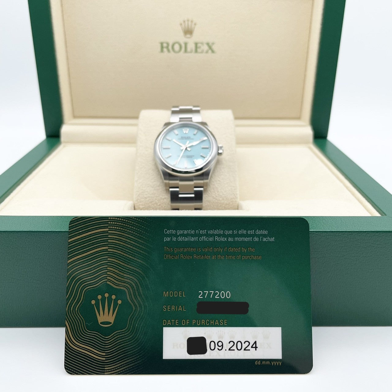 プレオウンド ロレックス オイスターパーペチュアル 277200 ターコイズブルー オイスターブレスレット 31mm