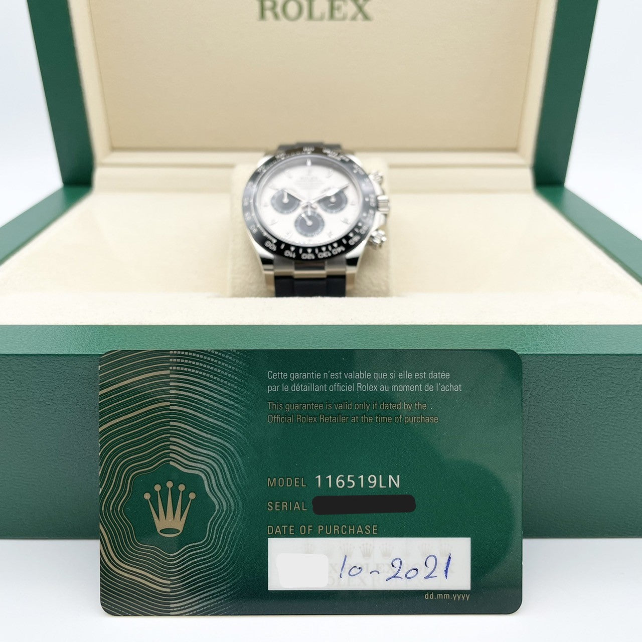 사전 소유 롤렉스 데이토나 116519LN 스틸 & 블랙 40mm