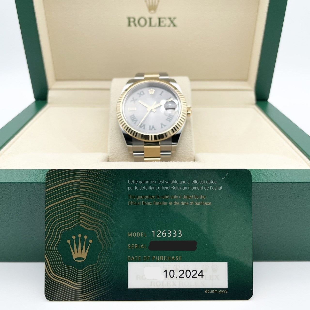 プレオウンド ロレックス デイトジャスト 126333 スレートローマ オイスターブレス 41mm