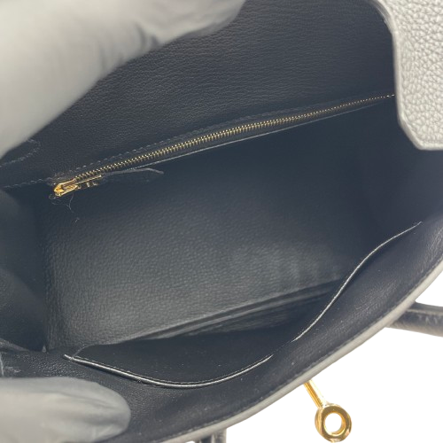プレオウンド 【現金特価】エルメス バーキン25 ノワール トゴ ゴールド金具 W刻印