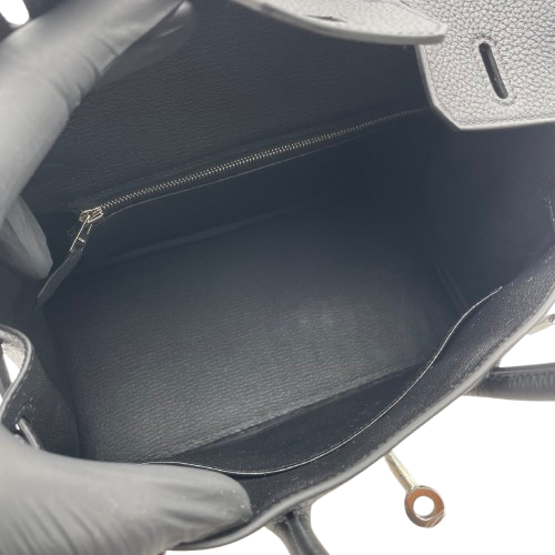 プレオウンド エルメス バーキン 25 ノワール トゴ シルバー金具 W刻印