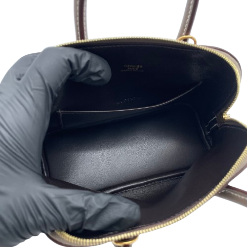 プレオウンド エルメス ボリードミニ エトゥープ エバーカラー ゴールド金具 W刻印
