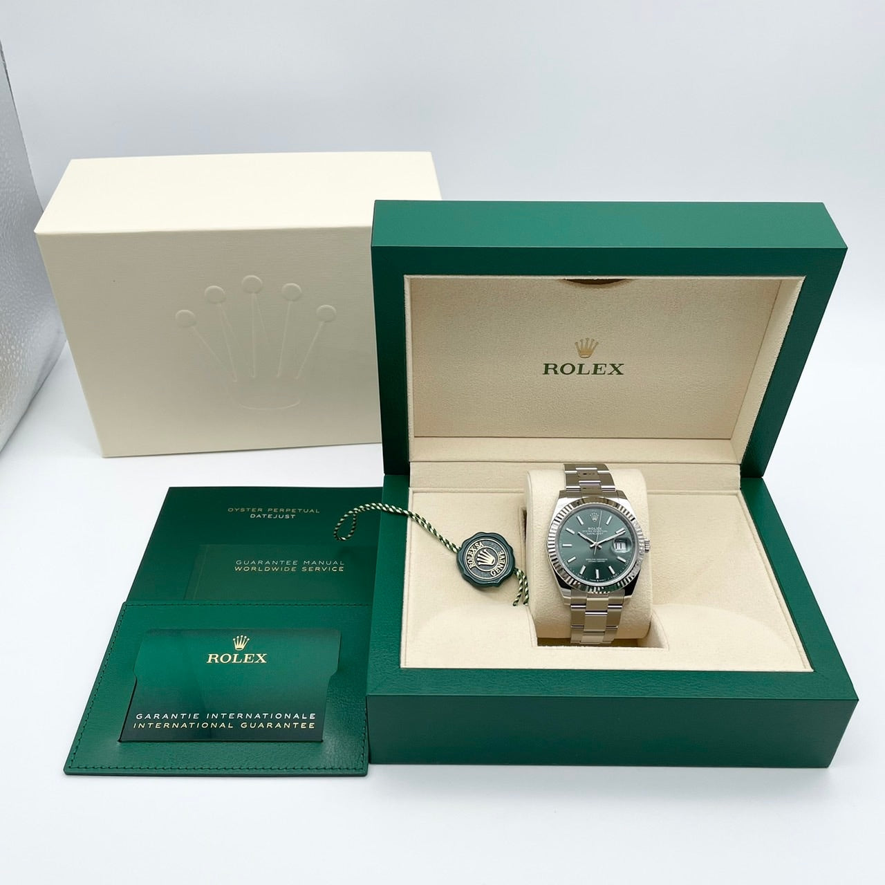 プレオウンド ロレックス デイトジャスト 126334 ミントグリーン オイスターブレス 41mm