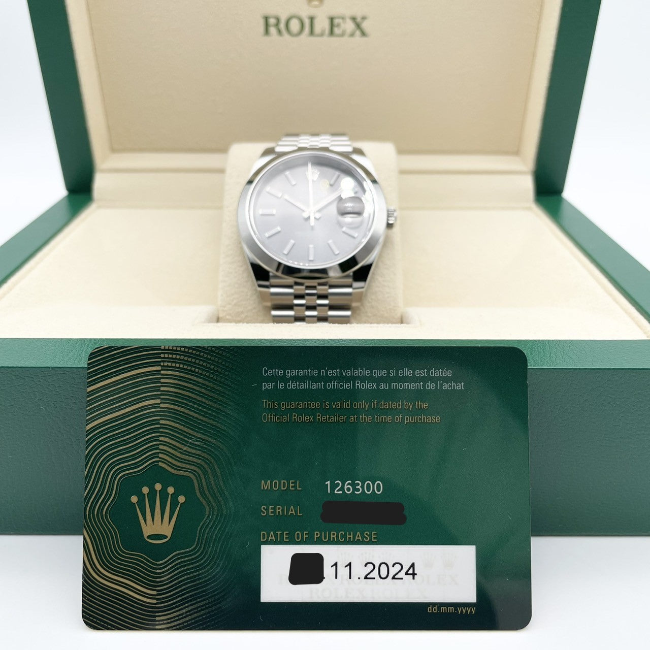 プレオウンド 【歳末大特価!】ロレックス デイトジャスト 126300 ジュビリーブレスレット スレート 41mm