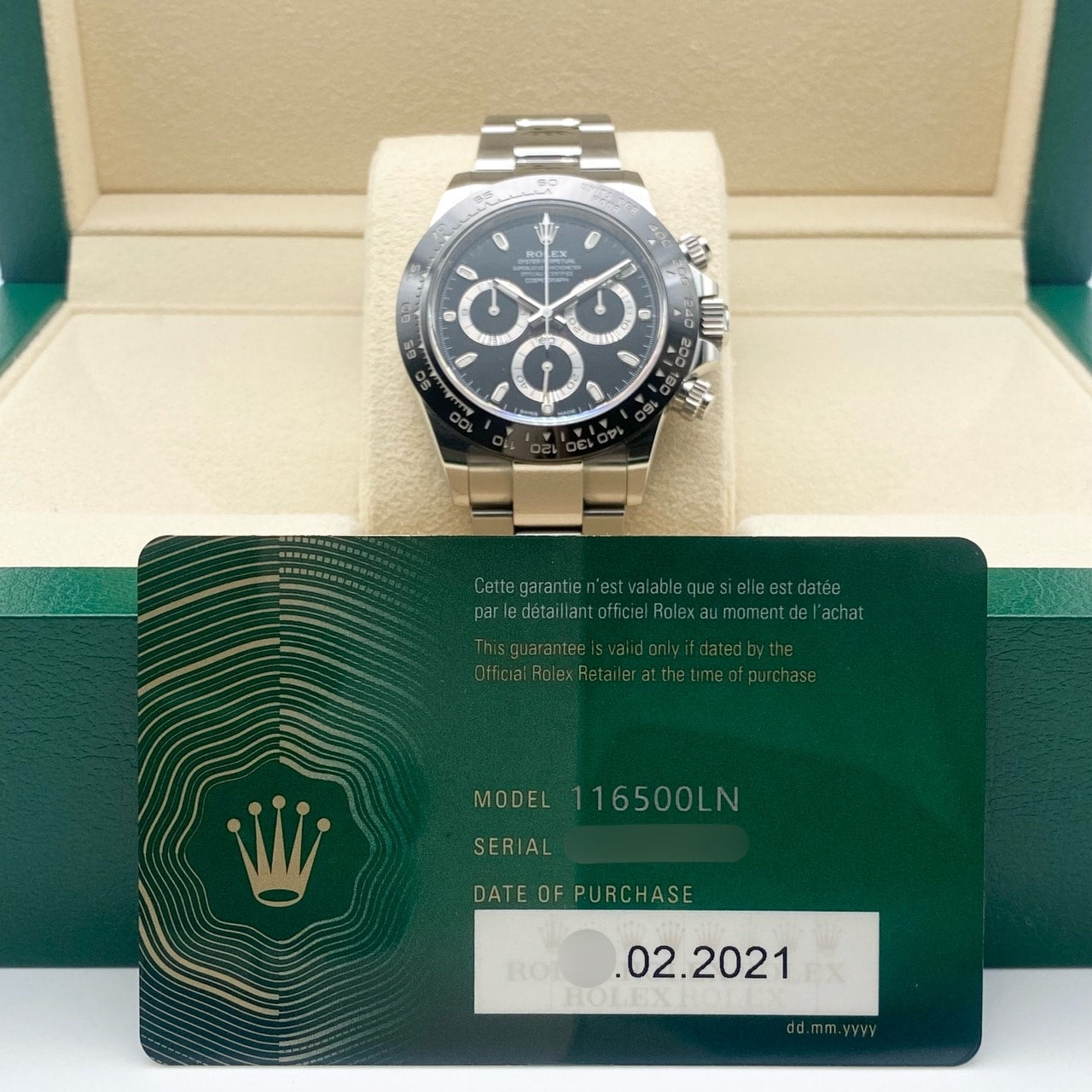 プレオウンド ロレックス デイトナ 116500LN ブラック オイスターブレスレット 40mm
