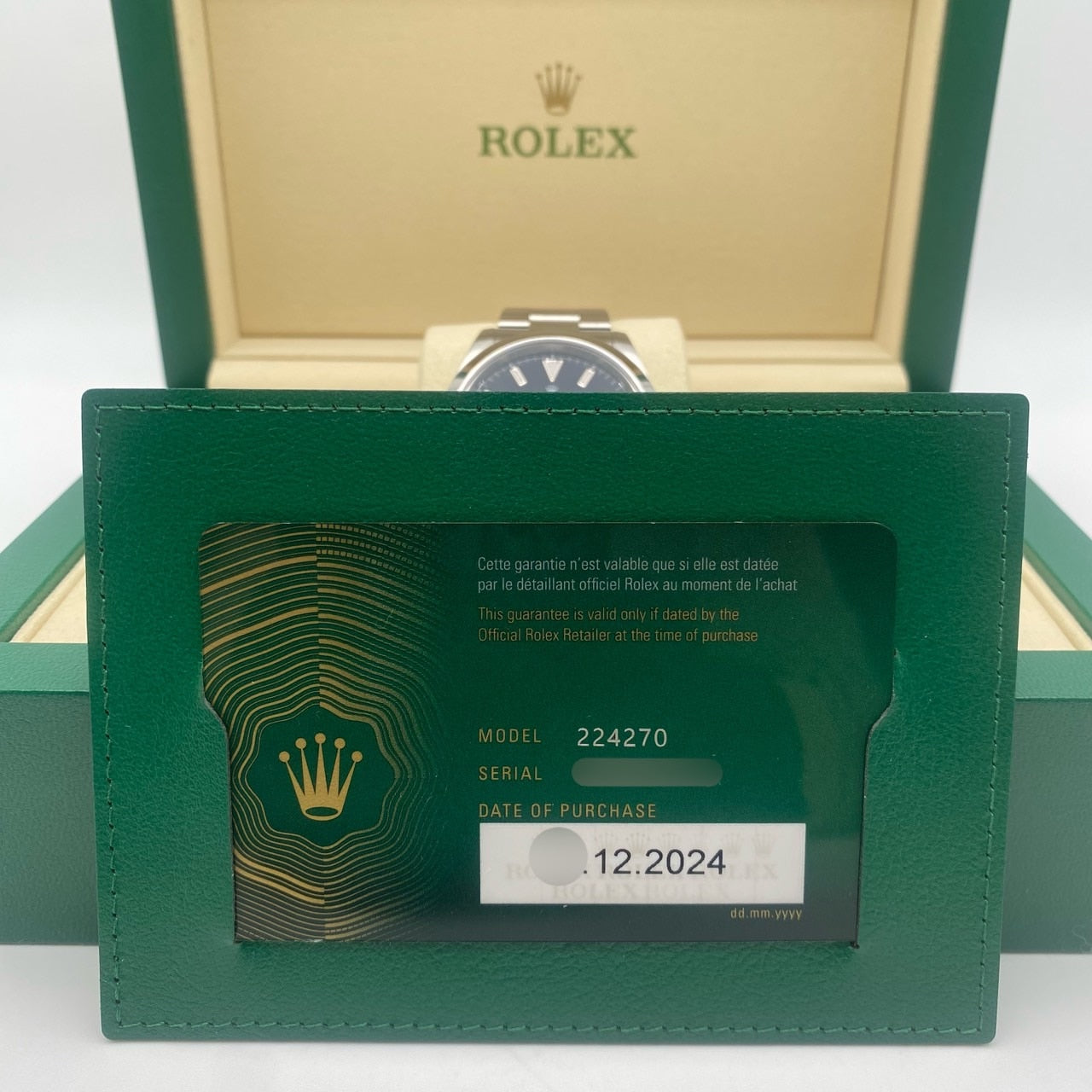 プレオウンド ロレックス エクスプローラー 224270 ブラック ステンレスチール オイスターブレス 40mm