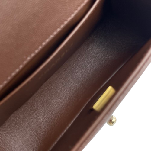プレオウンド シャネル ボーイシャネル W20 ブラウン キャビアスキン ゴールド金具
