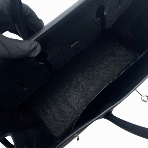 プレオウンド エルメス バーキン 40 ノワール トゴ シルバー金具 Y刻印
