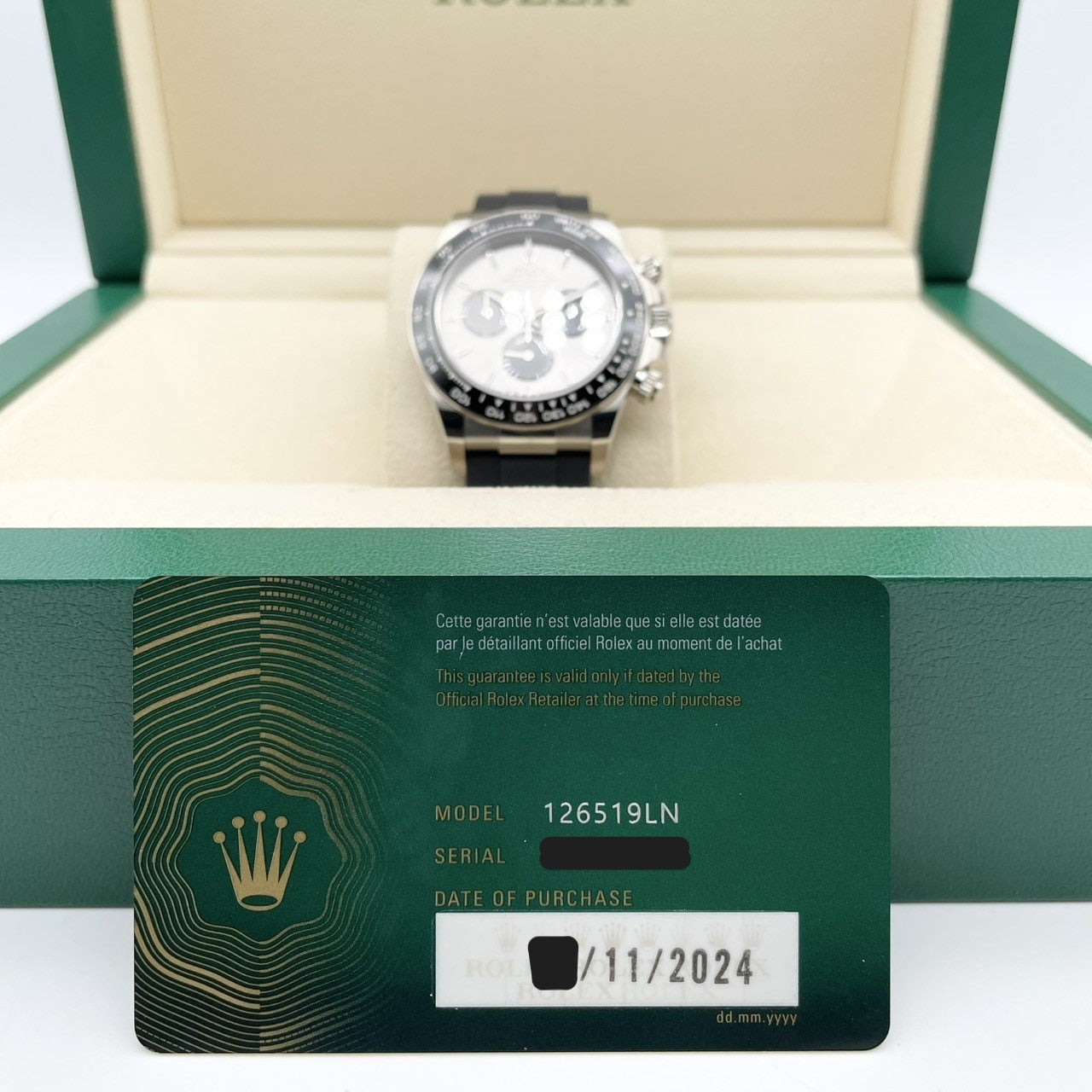 Rolex Daytona 126519LN Steel & Bright Black 40mm