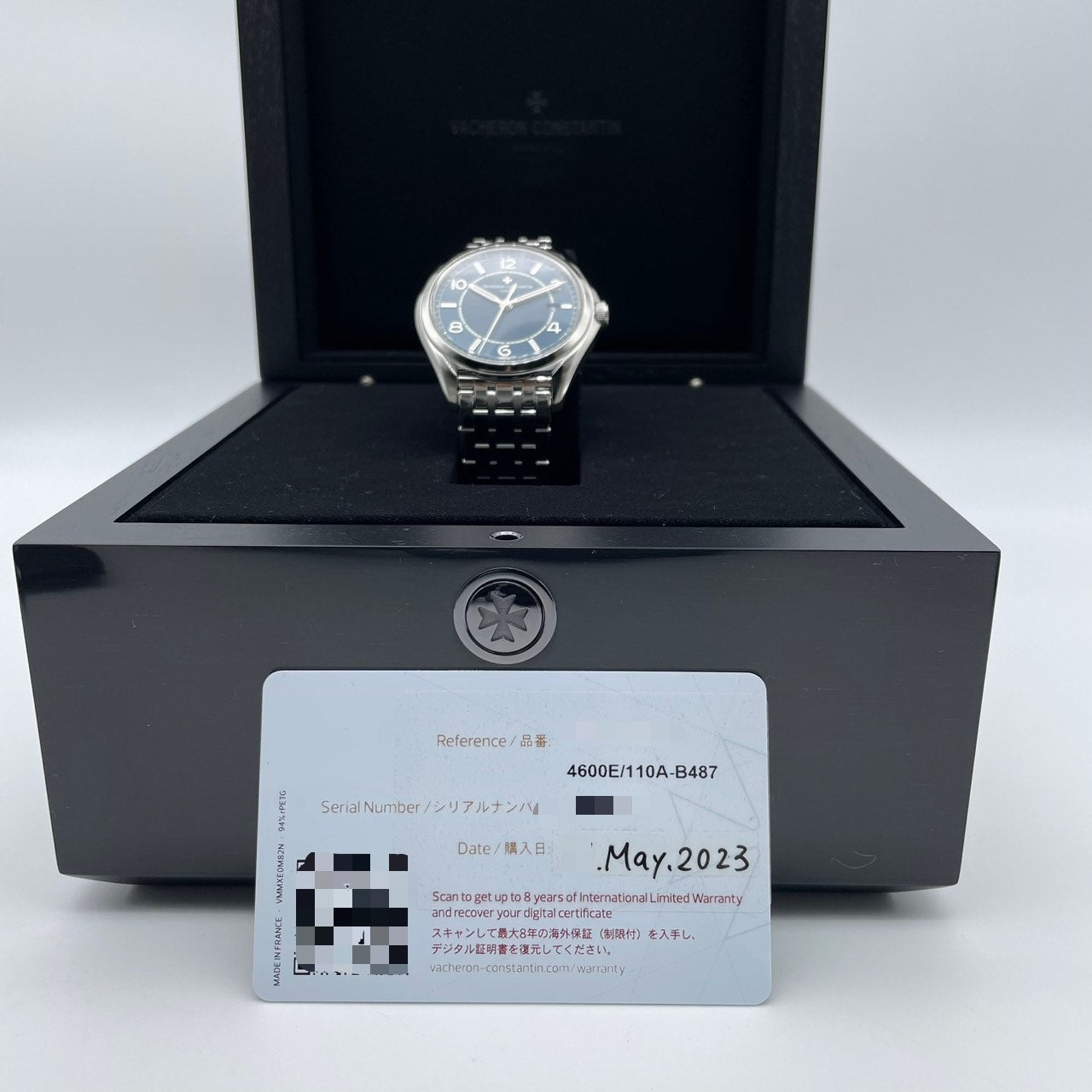 Pre-Owned Vacheron Constantin Fifty Six Blue Stainless Steel 4600E/110A-B487 40mm