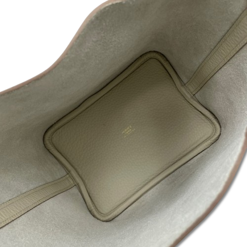Hermes Picotin Lock PM Beton Torillon Clemence Gold Hardware W 새겨 져