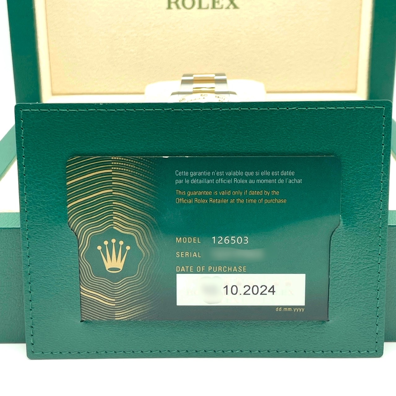 Rolex Daytona 126503G Bright Black & Golden 8P Diamond 40mm