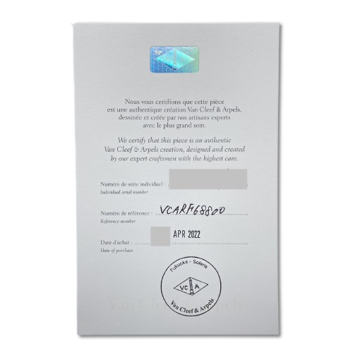 Pre-Owned Van Cleef & Arpels Sweet Alhambra Bracelet VCARF68800 Mother of Pearl Yellow Gold