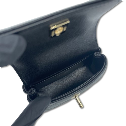 Chanel Coco Handle AP4245 W11 Black Caviar Skin Gold Hardware