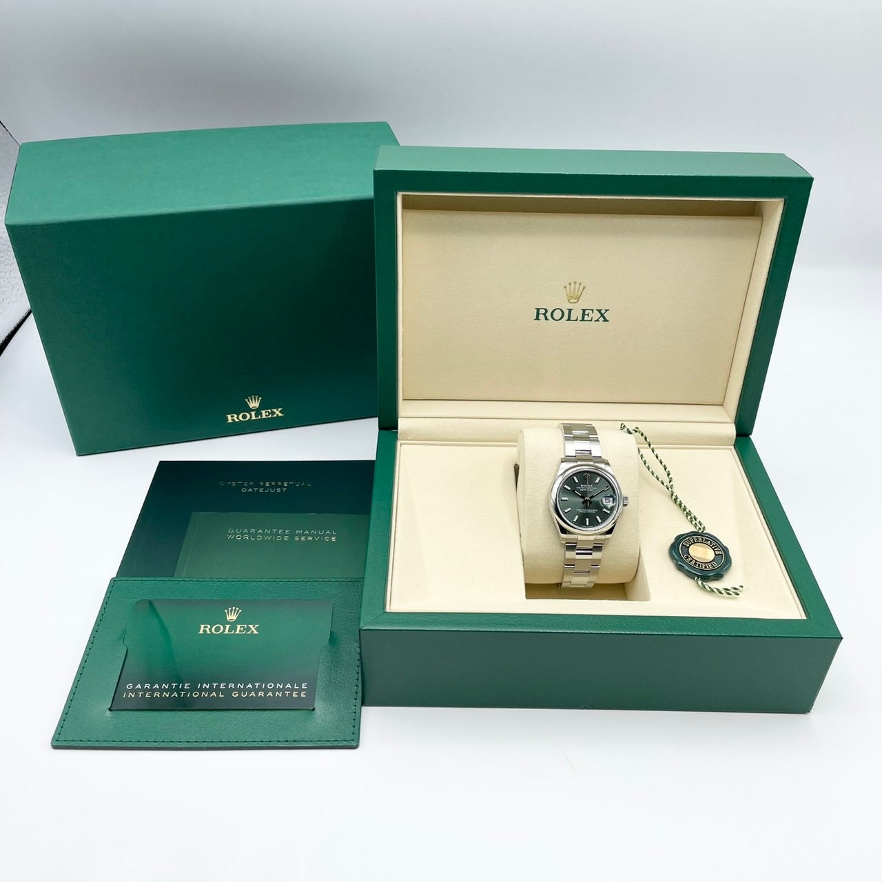 プレオウンド ロレックス デイトジャスト 278240 ミントグリーン オイスターブレス 31mm