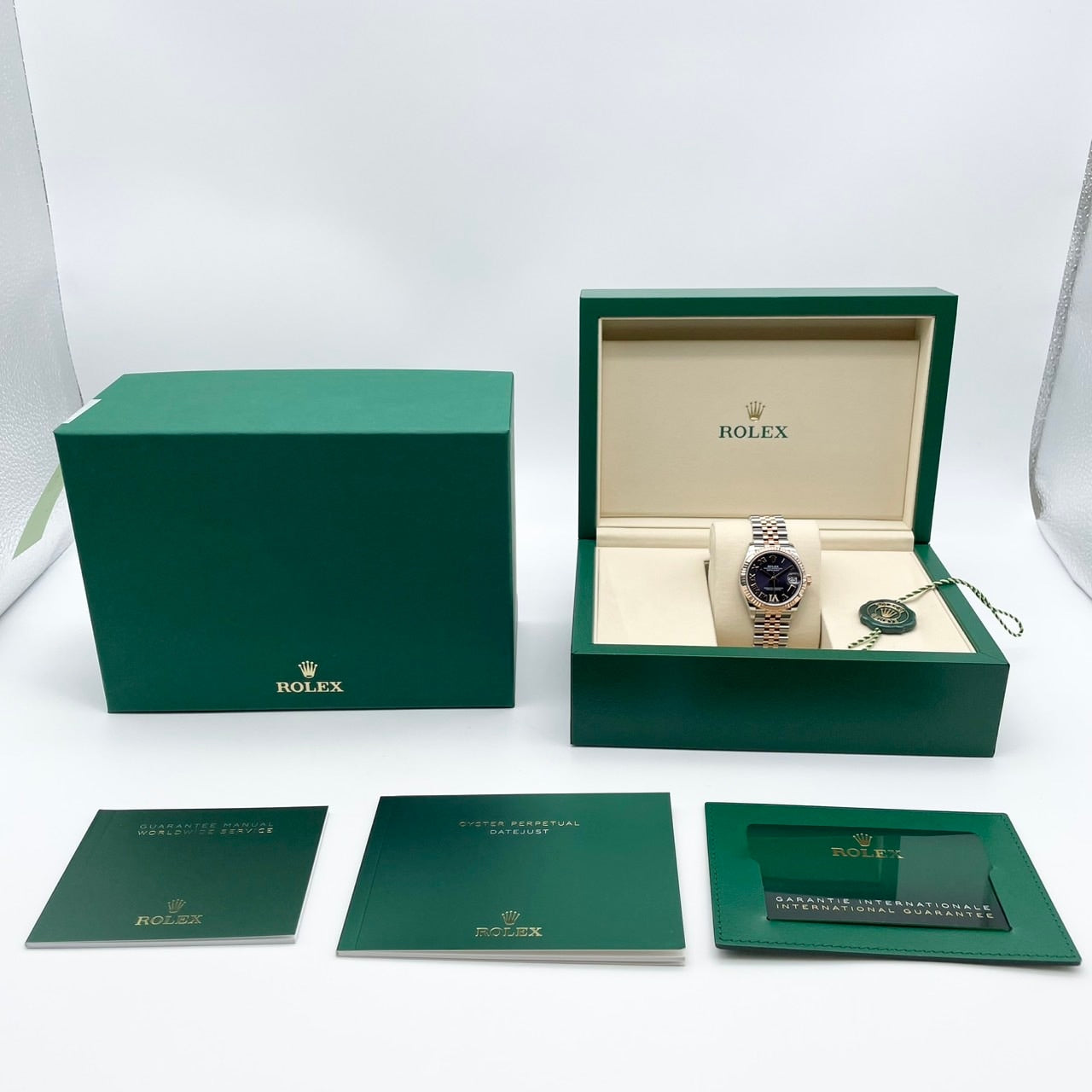 Pre-Owned Rolex Datejust 278271 Aubergine Everrose Gold Roman VI Diamond Jubilee Bracelet 31mm