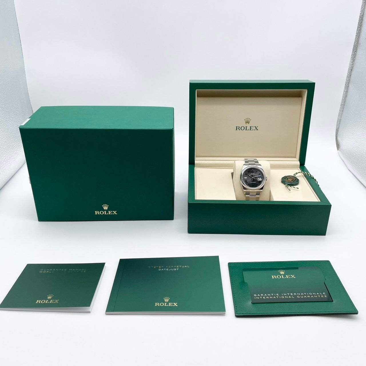 Pre-Owned Rolex Datejust 126200 Slate Roma Oyster Bracelet 36mm