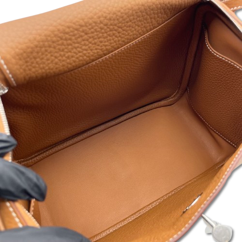 プレオウンド エルメス リンディ 26 ゴールド トリヨンクレマンス シルバー金具 K刻印