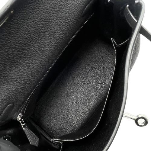プレオウンド エルメス ケリー 25 ノワール トゴ シルバー金具 K刻印