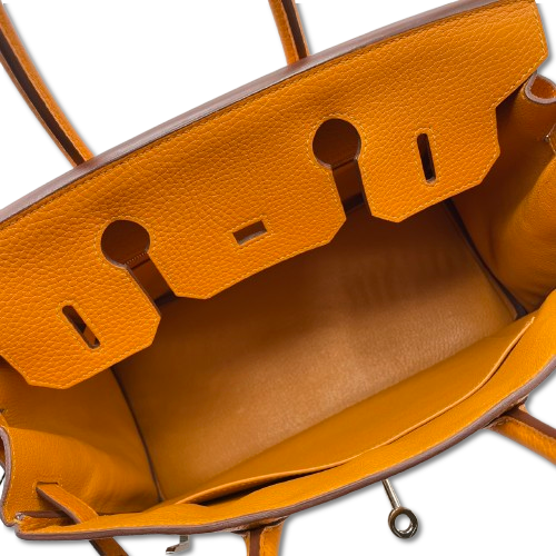 プレオウンド エルメス バーキン 30 アプリコット トゴ シルバー金具 C刻印