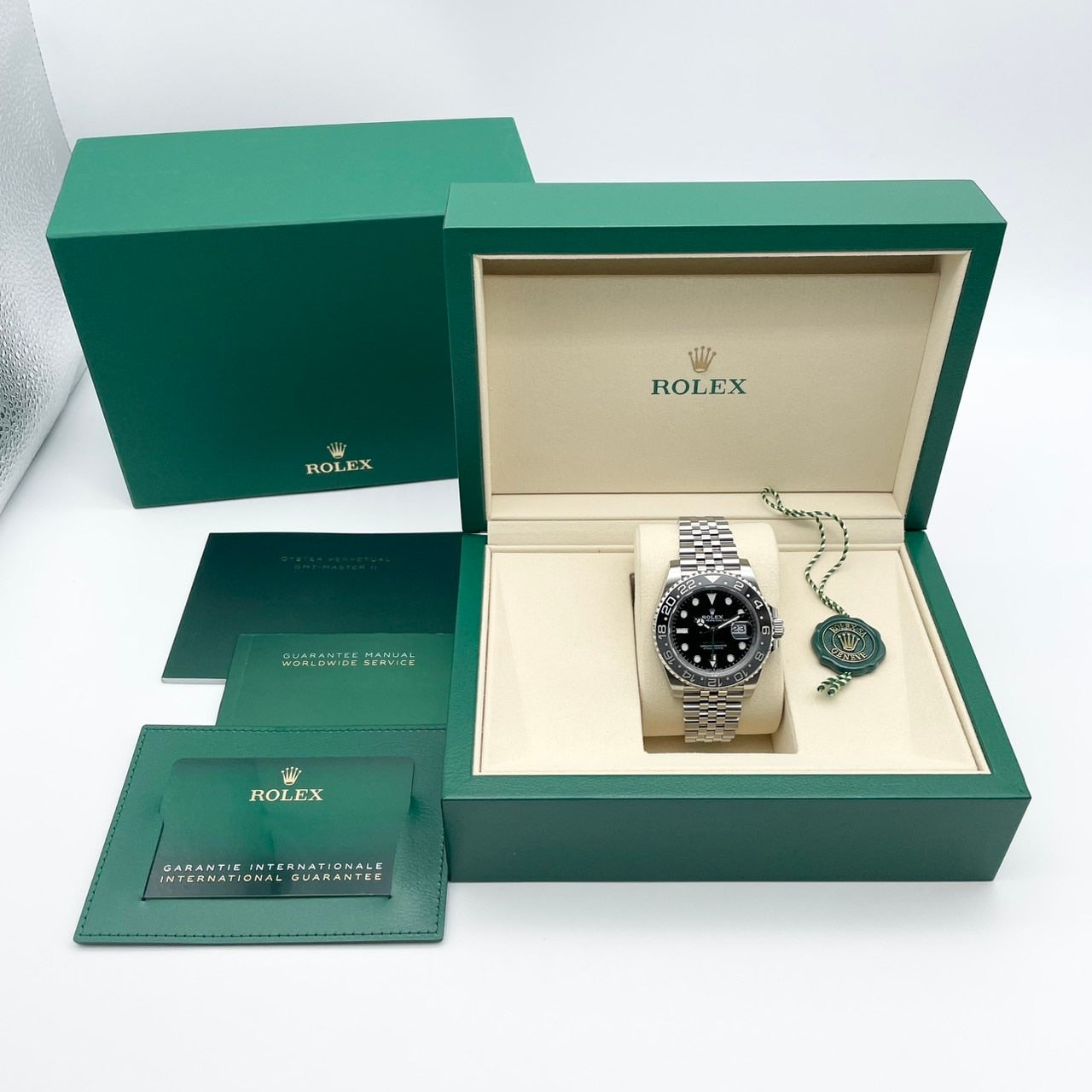 Pre-Owned Rolex GMT Master II 126710GRNR Black Jubilee Bracelet 40mm