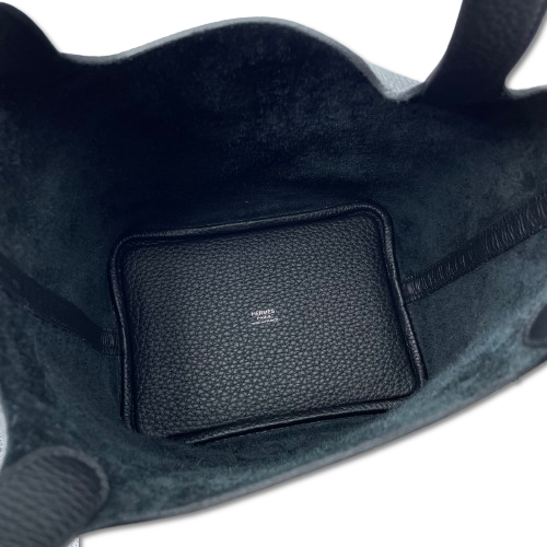 プレオウンド エルメス ピコタンロック PM ノワール トリヨンクレマンス シルバー金具 W刻印