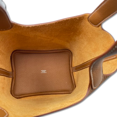 プレオウンド エルメス ピコタンロック PM ゴールド トリヨンクレマンス シルバー金具 W刻印