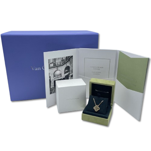 Pre-Owned Van Cleef & Arpels Vintage Alhambra Pendant VCARP4KK00 Mother of Pearl Rose Gold