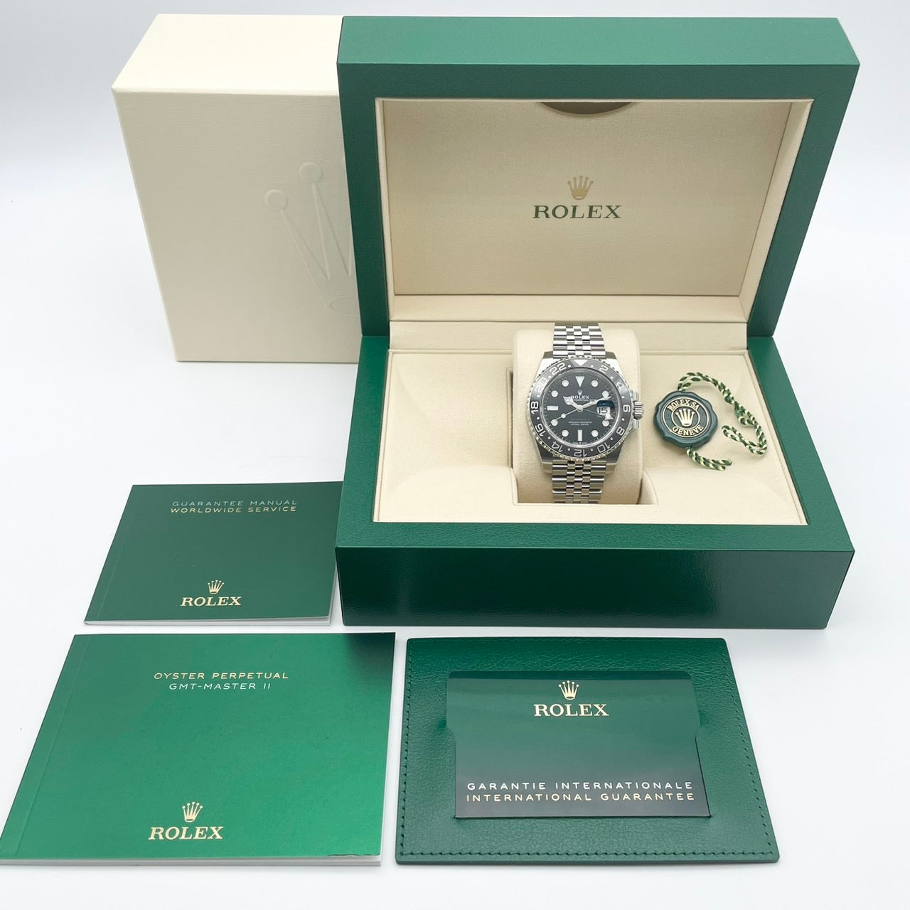 Pre-Owned Rolex GMT Master II 126710GRNR Black Jubilee Bracelet 40mm