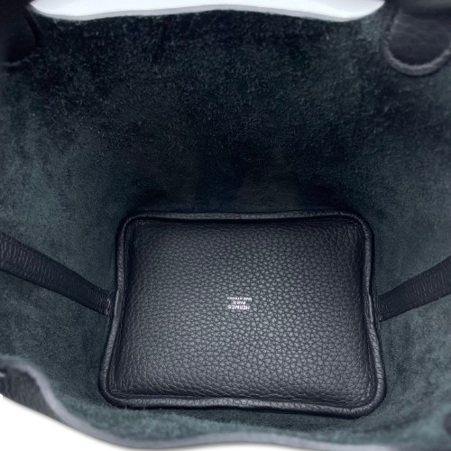 プレオウンド エルメス ピコタンロック PM ノワール トリヨンクレマンス シルバー金具 W刻印