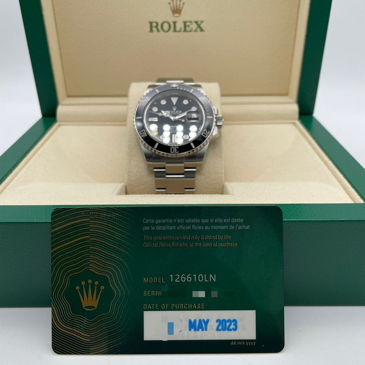 プレオウンド ロレックス サブマリーナーデイト 126610LN ブラック 41mm