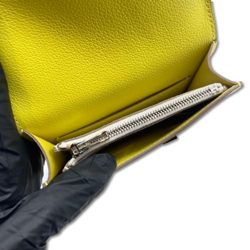 プレオウンド エルメス コンスタンススリム ライム/ナタ エヴァーカラー シルバー金具 U刻印