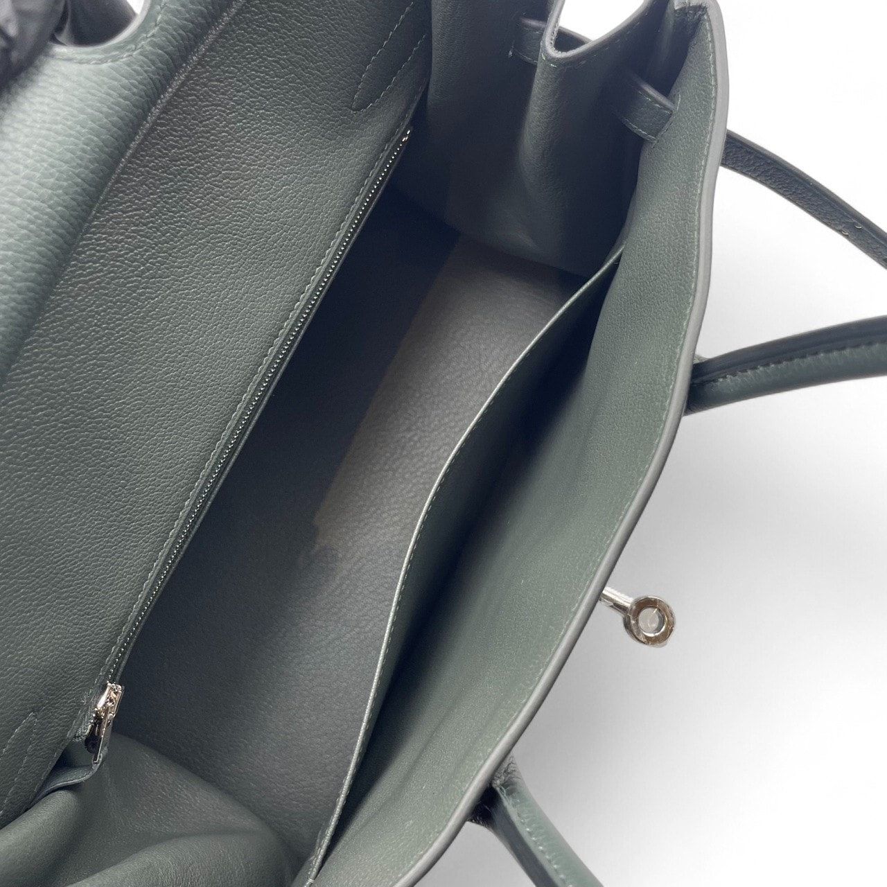 プレオウンドエルメス バーキン 30 ベールマングローブ トゴ シルバー金具 K刻印