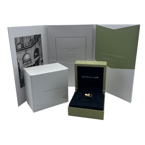 プレオウンドヴァンクリーフ&アーペル フリヴォル リング VCARP2DS55 ダイヤモンド イエローゴールド 55(15号)