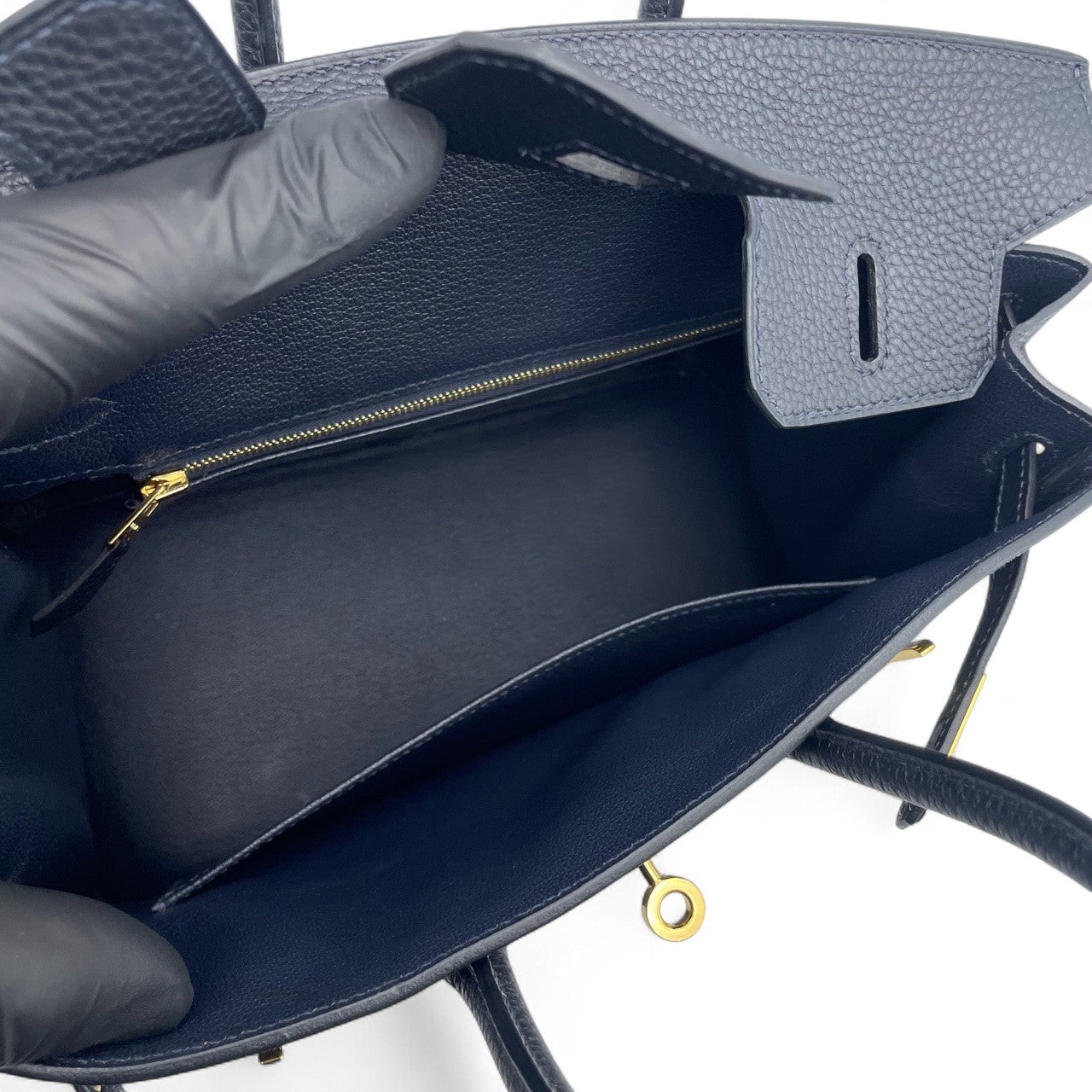 プレオウンドエルメス バーキン 25 キャバン トゴ ゴールド金具 U刻印