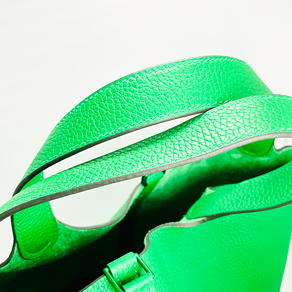 Pre-Owned Hermes Picotin Rock Monochrome MM Torillon Clemence Bamboo