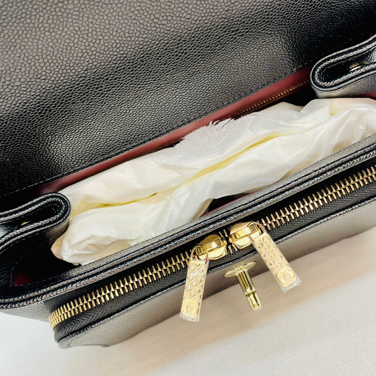 Pre-Owned Chanel Business Affinity Caviar Skin Black