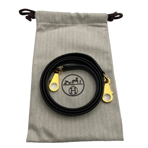 사전 소유 헤르메스 켈리 25 누아르 스위프트 골드 하드웨어 u 조각