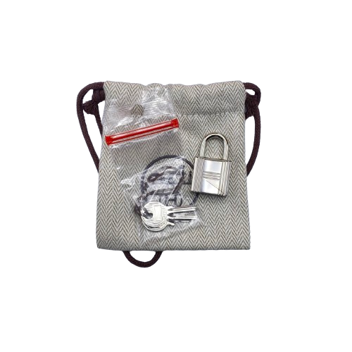 Pre-Owned Hermes Mini Evelyn TPM Torillon Clemence Gold Silver Metal Fittings B Engraved