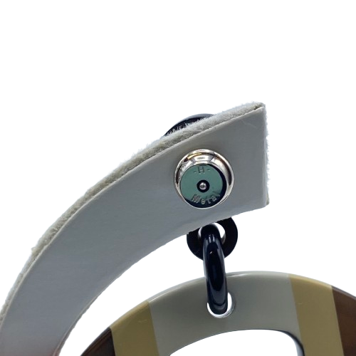 愛馬仕(Hermes)H-Equip耳環Buffalo Horn漆