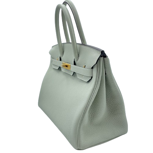 Hermes Birkin 30 Grineve Togo Gold Hardware B가 새겨 져 있습니다