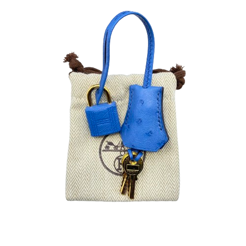 Hermes Birkin 25 Mykonos Ostrich Gold Hardware B가 새겨 져 있습니다
