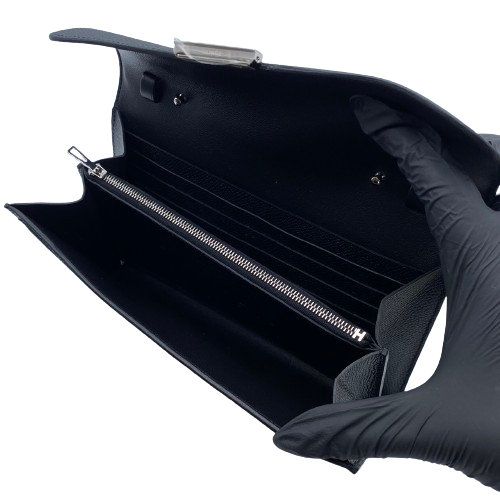 Hermes Constance Tugo Noir Epson Silver Metal Fittings W 새로