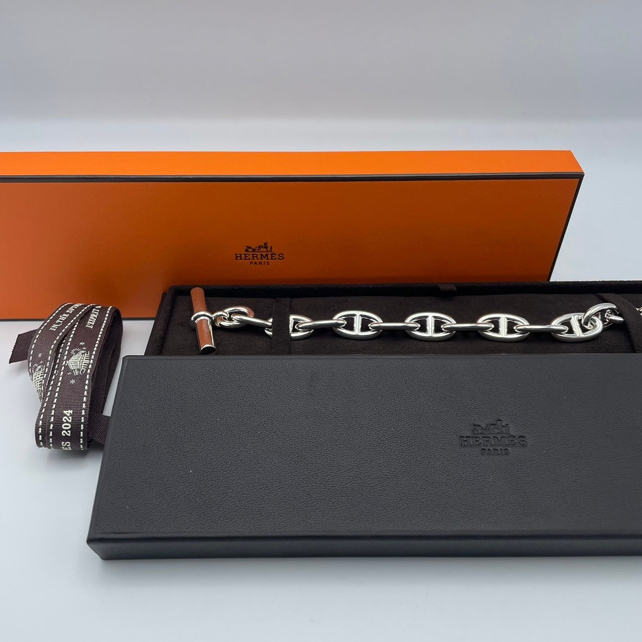 Hermes Chaine d 'Ankle Silver 925