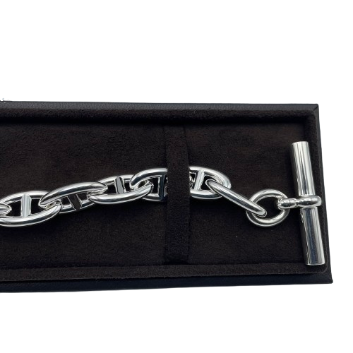 Hermes Chaine Dunkle 팔찌 GM Silver 925