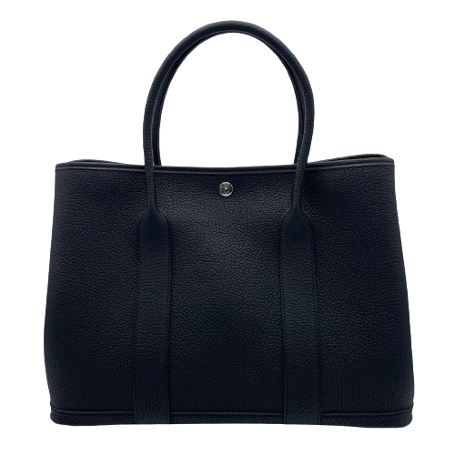 プレオウンド エルメス ガーデンパーティー PM ノアール ネゴンダ シルバー金具 W刻印