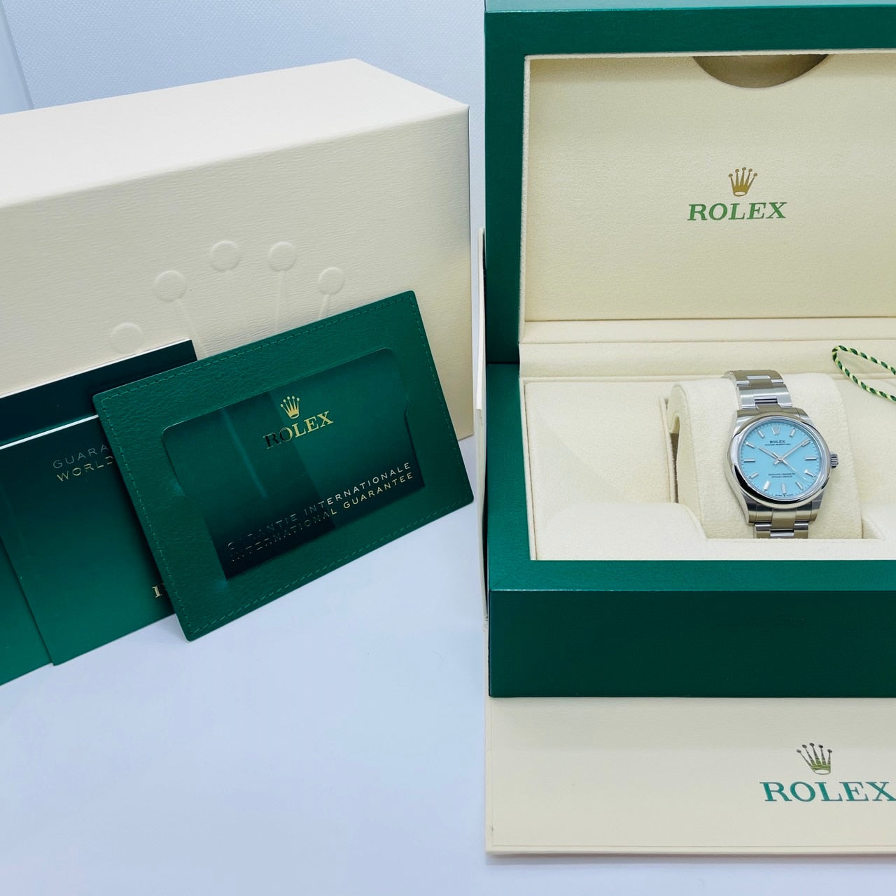 プレオウンド ロレックス オイスターパーペチュアル 277200 オイスターブレスレット ターコイズブルー 31mm