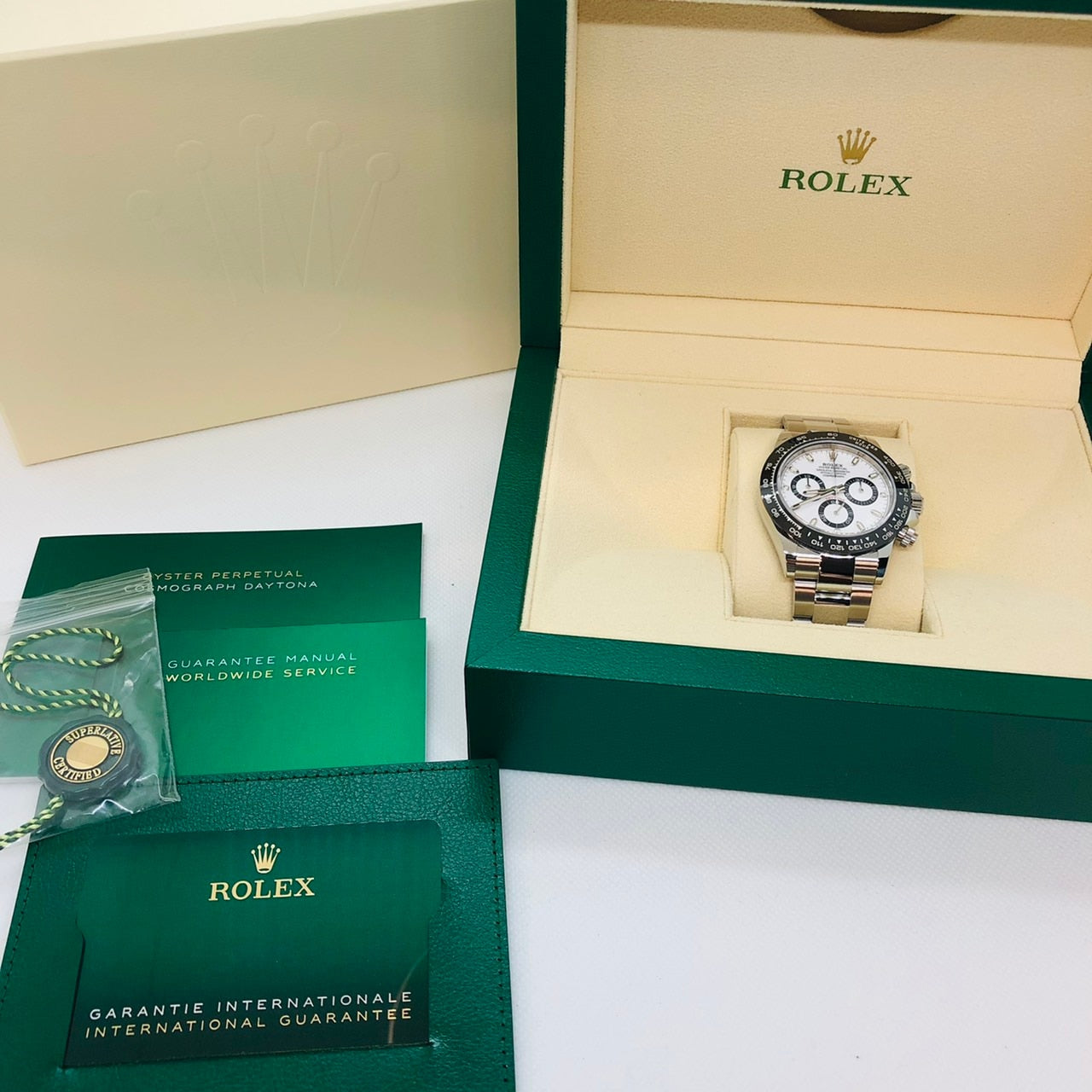 Pre-Owned Rolex Daytona 116500LN Oyster Bracelet White
