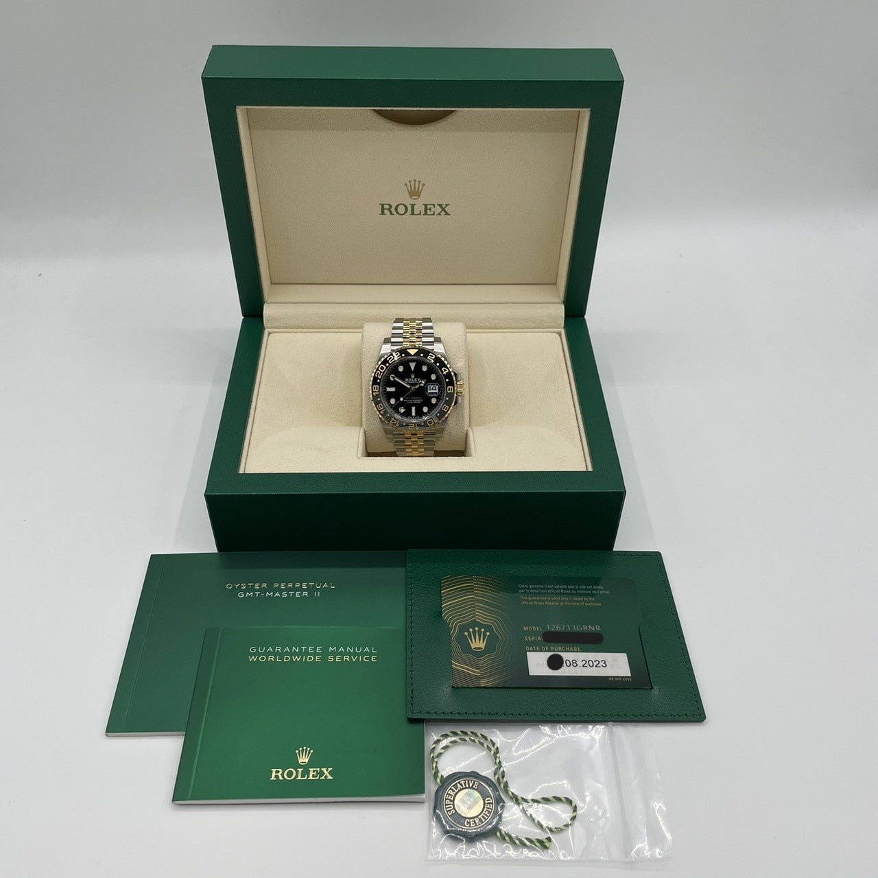 롤렉스 GMT 마스터 II 126713GRNR Jubilee 팔찌 40mm