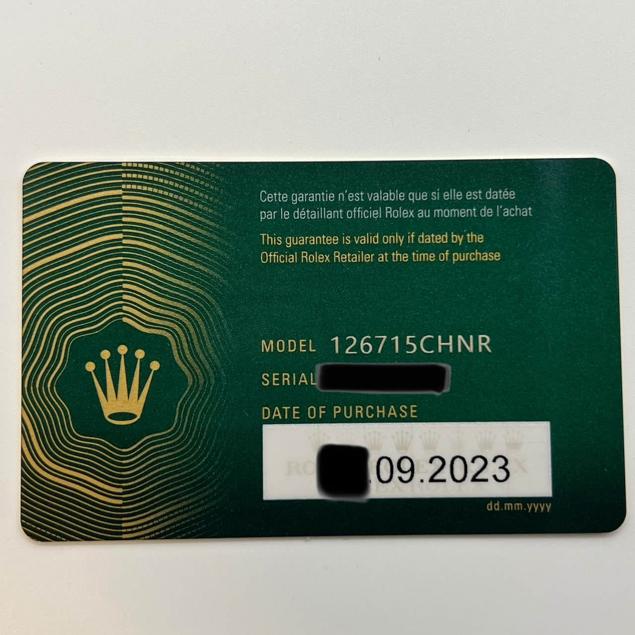 롤렉스 GMT 마스터 II 126715CHNR 굴 팔찌
